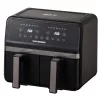 Hausberg HB-2373NG 2200-2400W dvojitý košík čierna 8,4 l teplovzdušná rúra (horkovzdušná fritéza/horkovzdušná fritéza)