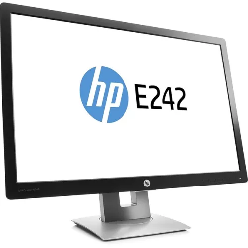 HP 24" EliteDisplay E242 WUXGA IPS VGA/HDMI/DP/USB schwarzer Monitor (Gebraucht A)