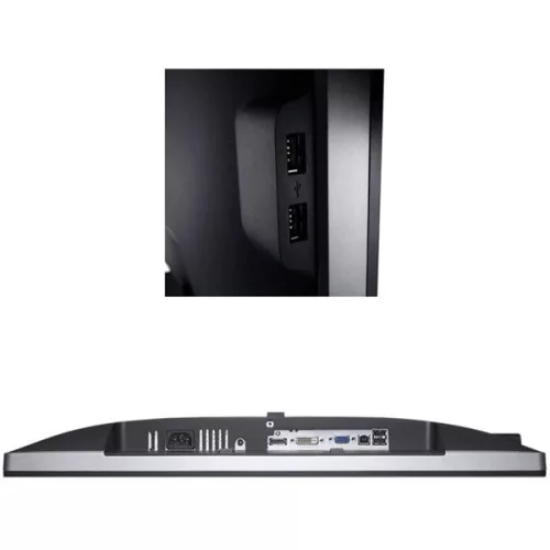 Dell 24" UltraSharp U2412M WUXGA IPS DP/VGA/DVI/USB schwarzer Monitor (Gebraucht A)