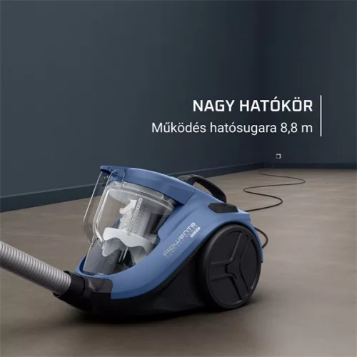 Rowenta RO3721EA Compact Power Cyclonic modrý bezvreckový vysávač
