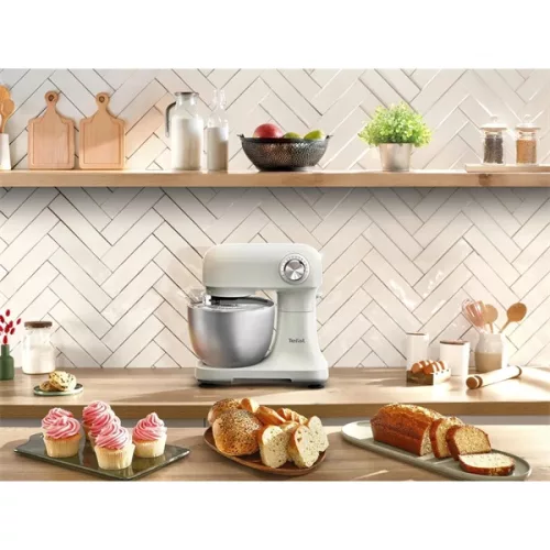 Tefal QB140AF0 Bake Easy Rise 800W, 3,5 l, kuchynský robot, krémová konzistencia