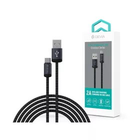  Dátový a nabíjací kábel Devia ST108011 Gracious Series 1m 10W USB/Type-C čierny