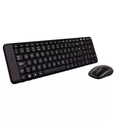 Logitech MK220 HUN schwarze kabellose Tastatur + Maus