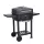 TOO BG-200B schwarzer BBQ-Holzkohlegrillwagen mit zwei Seitentischen
