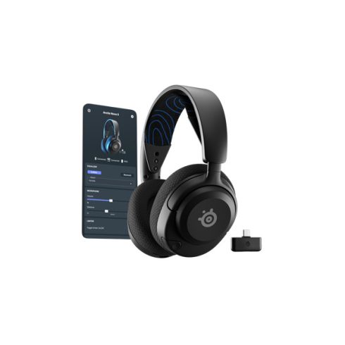 Steelseries Arctis Nova 5P Wireless Bluetooth Gaming fekete headset