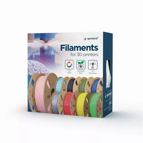 Gembird 3DP-PLA1.75-01-W PLA 1.75mm 1kg fehér filament