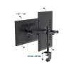 Gembird MA-D2-03 17"-32" kétkaros asztali monitor tartó konzol