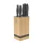 Set de cuțite Berlinger Haus BH/2968 antracit mat, 6 piese, cu suport din bambus