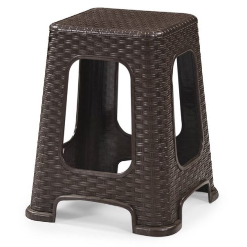 IRIS GF-400BR Star barna rattan zsámoly 35x35x46cm