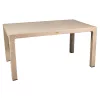 IRIS GF-800C ORIGINAL CAPPUCCINO műanyag kerti asztal rattan 90x150cm