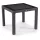 IRIS GF-820BR ORIGINAL barna műanyag kerti asztal rattan üveglappal 90x90cm