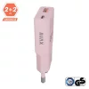 AVAX CH641P NANO SLIM 30W USB-C (PD3.0)+USB-A (QC3.0) pink hálózati töltő
