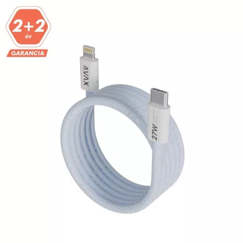 Kábel pre dátum je k dispozícii AVAX CB611LB MAGNETY 27W 1m USB-C - Lightning