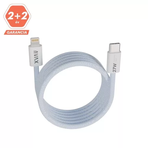 Kábel pre dátum je k dispozícii AVAX CB611LB MAGNETY 27W 1m USB-C - Lightning