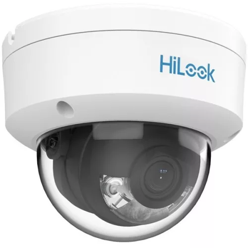 HiLook IPC-D129HA(2.8mm) /Kültéri/2MP/2,8mm/Láthatófény 30m/DWDR/IK08/MD 2.0/ColorVu PoE IP dóm kamera