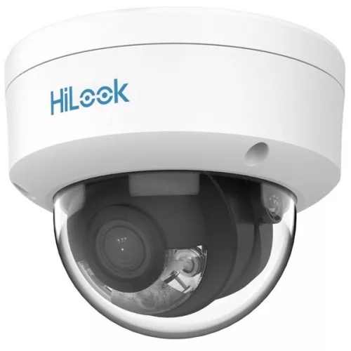 HiLook IPC-D149HA(2.8mm) /Kültéri/4MP/2,8mm/Láthatófény 30m/WDR/IK08/MD 2.0/ColorVu PoE IP dóm kamera