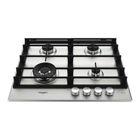 Whirlpool GMWL 628/IXL EE inox, beépíthető, gáz, főzőzóna: 3 +1 wok égőfej, beépíthető méret: 56cm, főzőlap