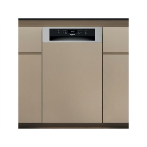 Whirlpool WH6PC11BS7A0 inox, programok száma: 9, keskeny beépíthető, 11 terítékes mosogatógép 