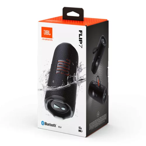 JBL FLIP 7 fekete Bluetooth hangszóró
