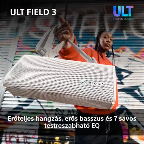 Sony ULT Field 3 fehér Bluetooth hangszoró