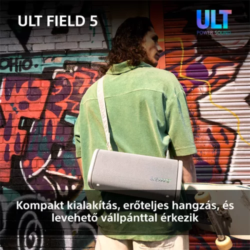 Sony ULT Field 5 fehér Bluetooth hangszoró