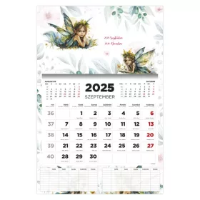 Kalendart 2025/2026 Tündér 16 havi diák falinaptár