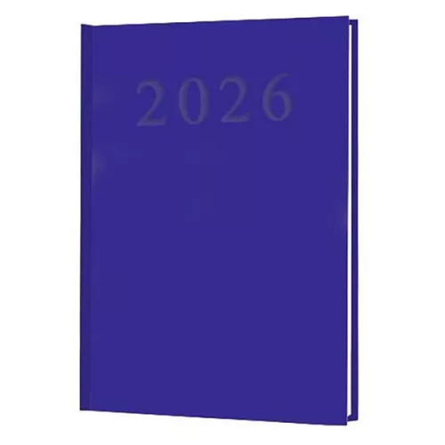 2026 A5 napi beosztású kék határidőnapló