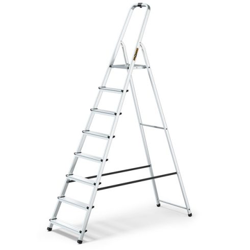 IRIS TOOLS HL-800-8S 8 (7+1) lépcsős alumínium létra, összecsukható, 125 kg teherbírás