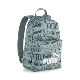 Puma 25 9132401 zöld mintás kicsi hátizsák