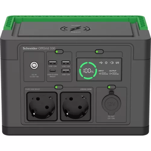 APC PPS330-GR OffGrid 330 332Wh Lítium-ion 230V hordozható akkumulátor állomás