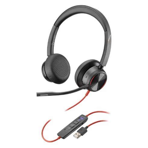 HP Poly Blackwire 8225 USB-C fekete headset