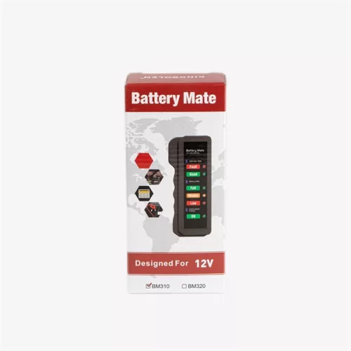 IRIS TOOLS  ITBC-4000 Akkumulátor teszter 12V, LED kijelzővel, akkumulátor csipesszel, AGM, GEL, Lead Acid battery