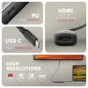 Axagon RVC-HI8KPD 16cm 8K/60Hz PD 100W USB-C - HDMI 2.1 adaptér