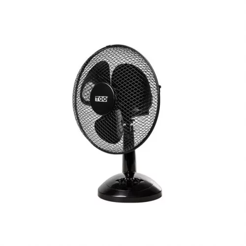TOO FAND-30-201-B FJORD schwarz, 30 cm, Geschwindigkeitsstufe: 3, 45 W, Tischventilator (Neu verpackt)