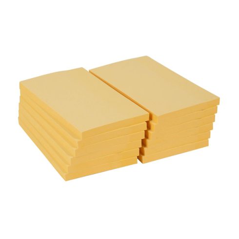 Office Depot extra 76x127 mm öntapadós 12 db sárga jegyzettömb