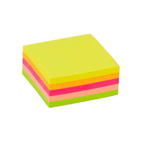 Office Depot 51x51 mm öntapadós neon jegyzettömb