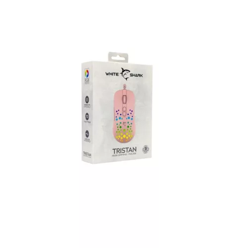 White Shark GM-9004P Tristan pink gamer egér
