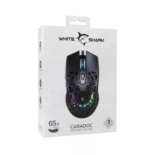 White Shark GM-5018B Caradoc fekete gamer egér