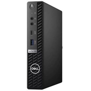   Dell Optiplex 5080 Micro/i5-10th/16GB/256GB SSD/Win Pro COA/fekete asztali számítógép (Használt A+,felújított)
