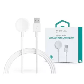   Magnetický nabíjací kábel Devia ST381980 Smart Series Apple Watch + kábel USB-A biely