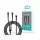 Dátový a nabíjací kábel Devia ST111653 Extreme Speed ​​Series 1,2 m 60 W + 12 W Type-C/Type-C + Lightning, čierny