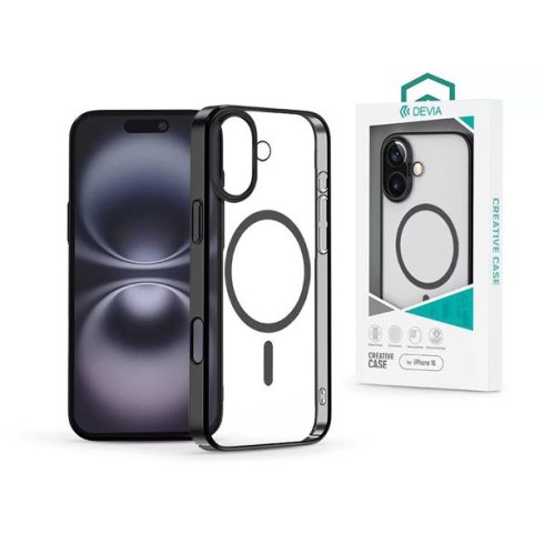 Devia ST116245 Glimmer Magnetic Series Apple iPhone 16 fekete tok