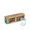Set Luminarc de 4 borcane rotunde din sticlă cu capac 750 ml
