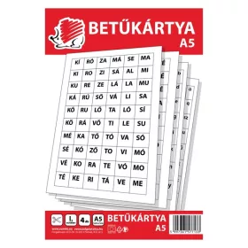 ICO Süni A5 4 lap betűkártya
