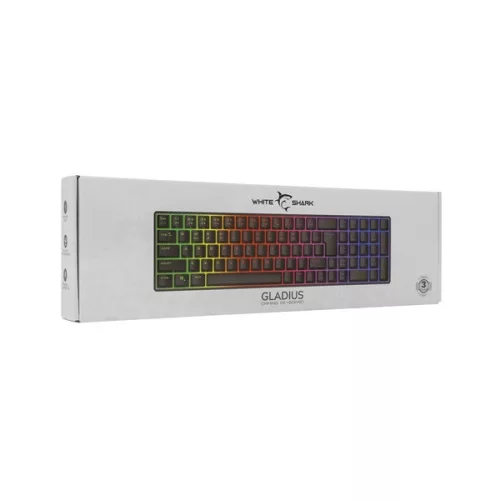 White Shark GLADIUS GK-001114B fekete gamer billentyűzet (Újracsomagolt)