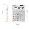 CTIFREE CT-140E fehér ergonómikus számológép, 145x198mm, 14 számjegy, dual power, 2 év garancia