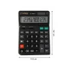 CTIFREE UL-140E-BK fekete ergonómikus számológép, 145x198mm, 14 számjegy, dual power, 2 év garancia