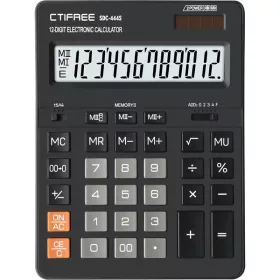   CTIFREE SDC-444S fekete számológép, 155x205mm, 12 számjegy, dual power, 2 év garancia