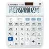 CTIFREE CT-729W fehér számológép, 153x203mm, 14 számjegy, dual power, 2 év garancia