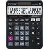 CTIFREE DJ-160Dplus fekete számológép, 145x190mm, 16 számjegy, TAX funkció, dual power, 2 év garancia